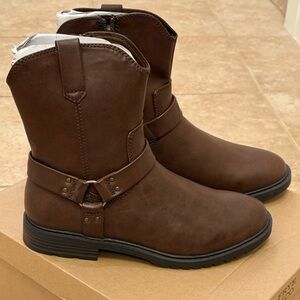 FRYE AND CO men’s Otis Stacked Heel Motorcycle Boots